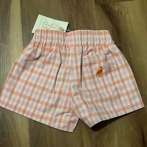 TBBC Sheffield shorts pomander plaid/ parrot cat coral 6/12m